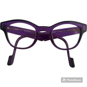 ANNE ET VALENTIN PURPLE EYEGLASS FRAME
